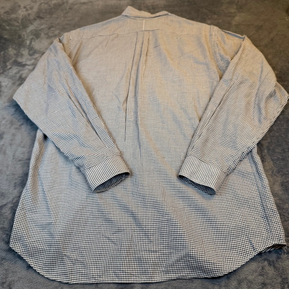 Polo Golf Ralph Lauren Benford Shirt Mens Medium Black White Houndstooth Vintage - Picture 5 of 11